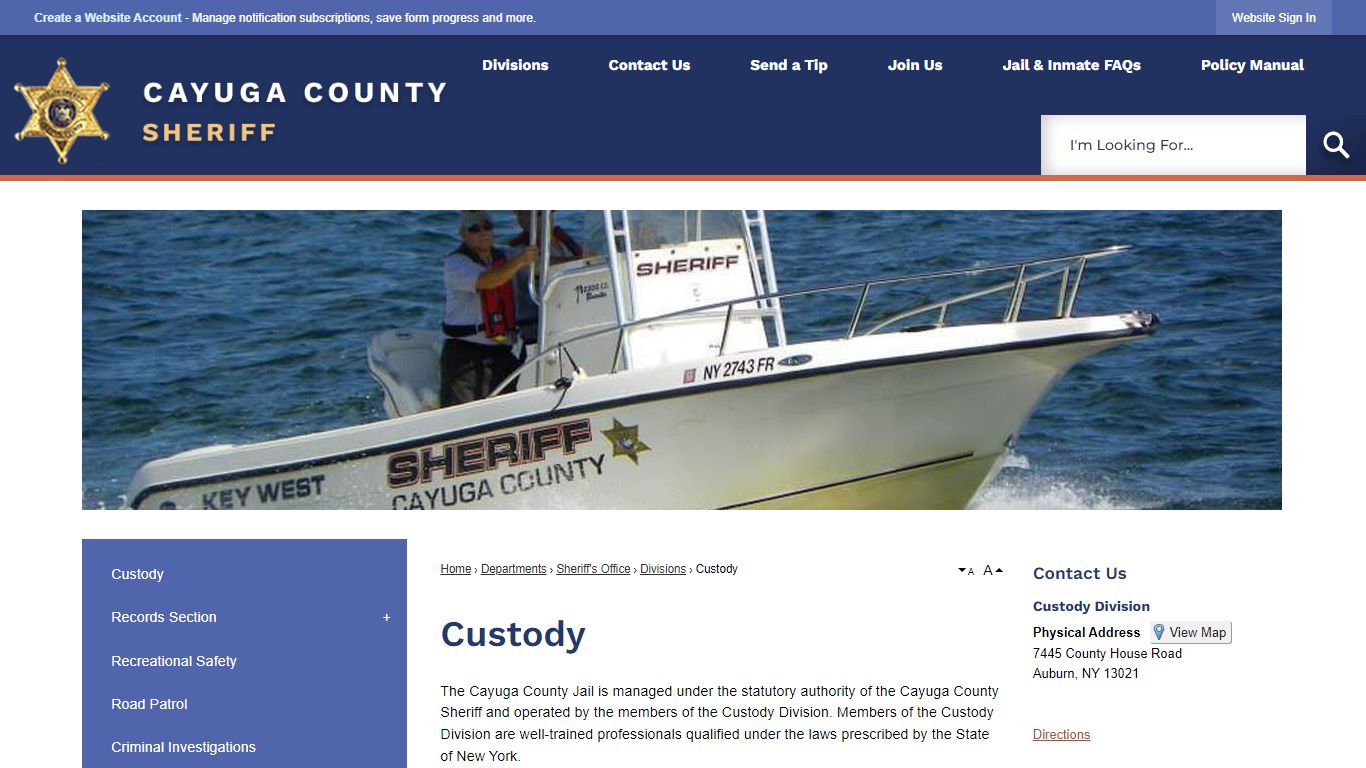Custody | Cayuga County, NY