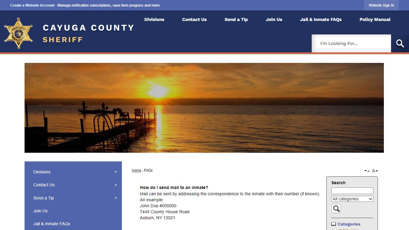 FAQs • Cayuga County, NY • CivicEngage